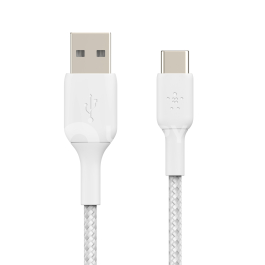 BELKIN Câble tressé USB-C 1m (Blanc)