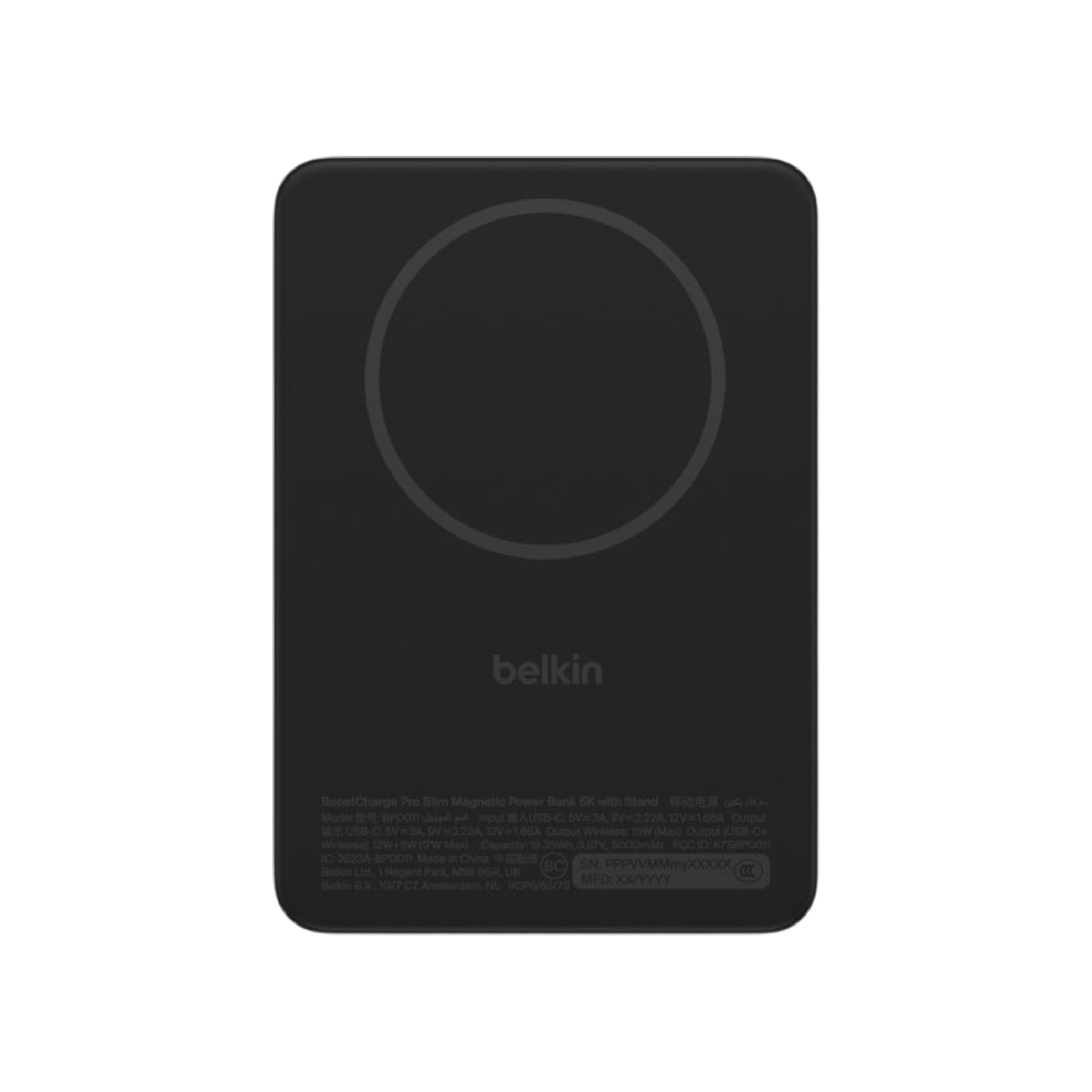 BELKIN PowerBank Magnétique 5 000 mAh 20W (Noir)