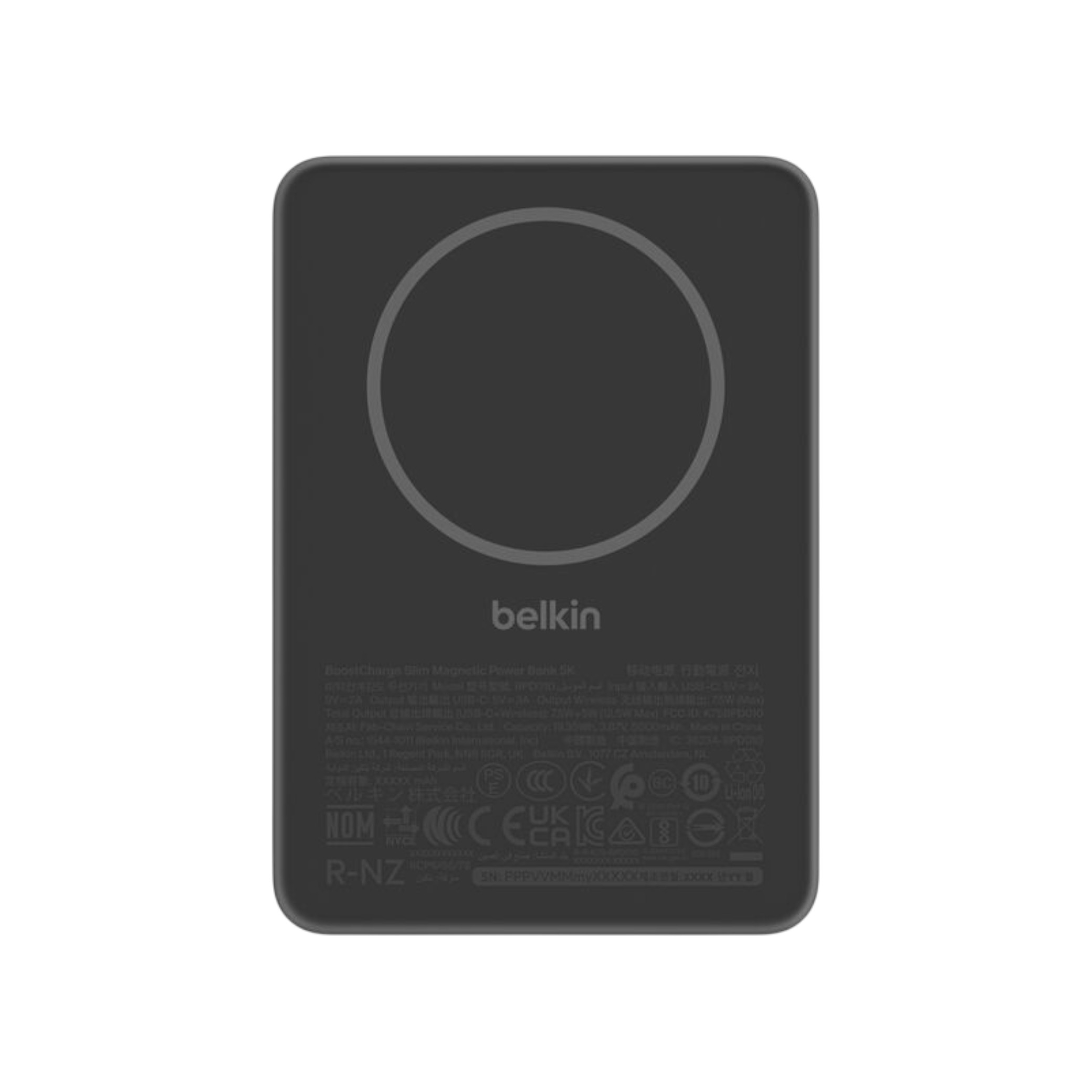 BELKIN PowerBank Magnétique Slim BoostCharge 5 000 mAh 7.5W (Noir)
