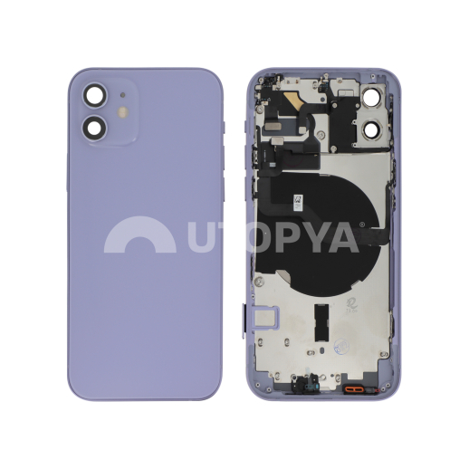 Châssis Complet Mauve iPhone 12 (Avec MagSafe) (Sans Logo)