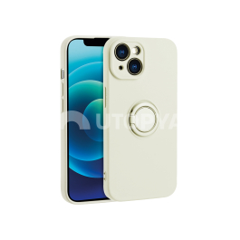 Coque Finger Grip iPhone 15 (Blanc)
