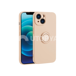 Coque Finger Grip iPhone 16 (Saumon)