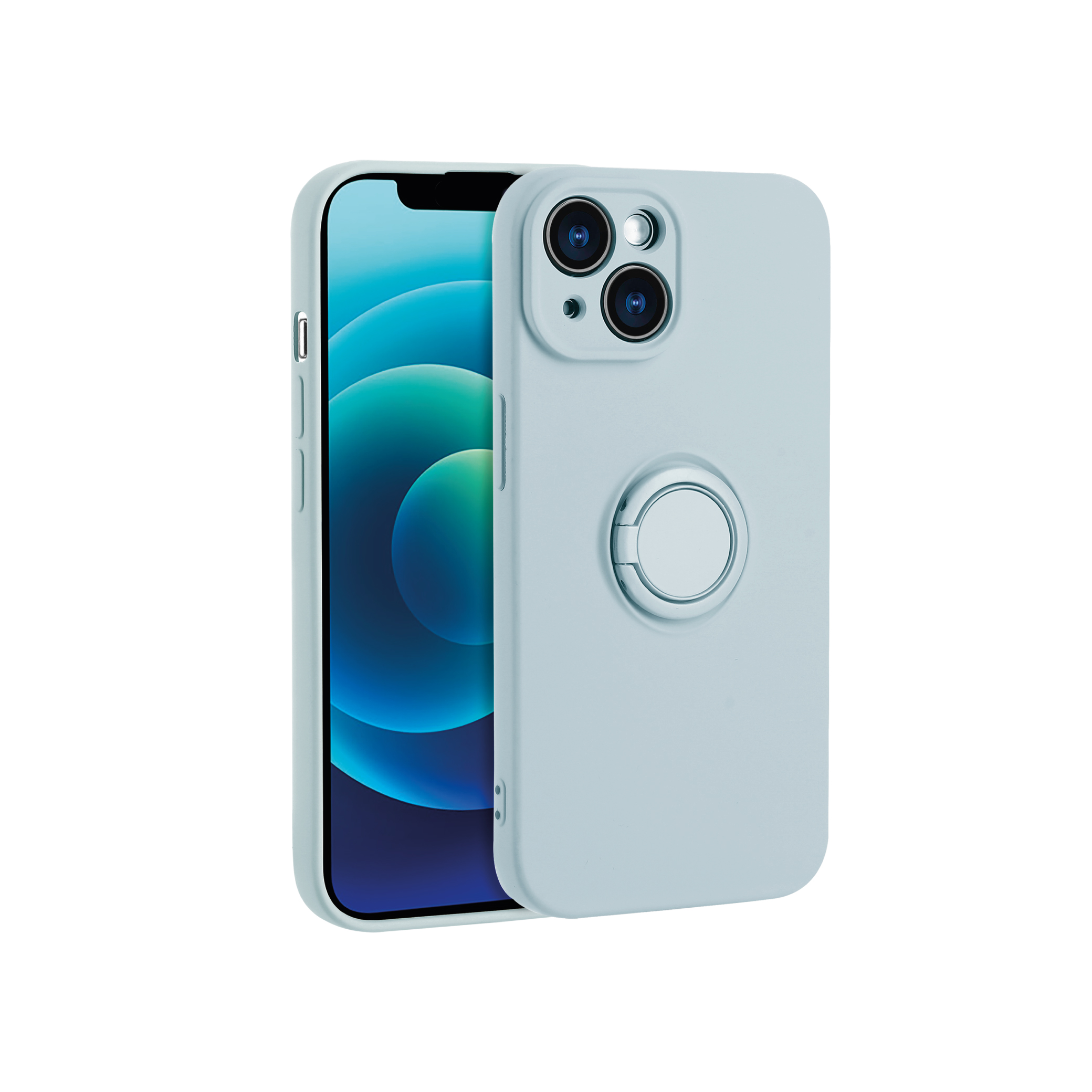 Coque Finger Grip iPhone 16e (Bleu Clair)