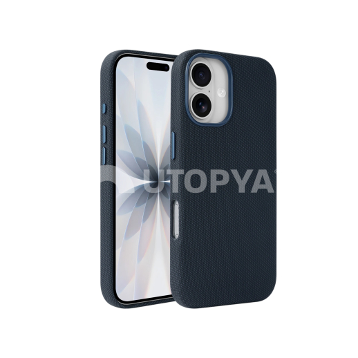 COVERME Coque CANVAS MagSafe iPhone 16e (Bleu Marine)