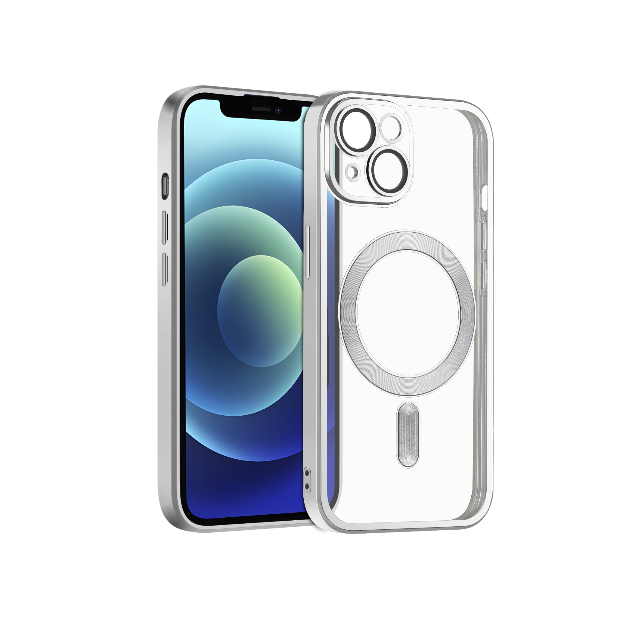 COVERME Coque HALO Magsafe iPhone 12 (Argent)