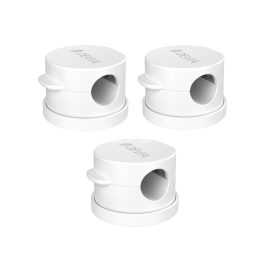 DEVIA Lite1 360° Kit 3 Organisateurs de Câbles Magnétiques (Blanc)