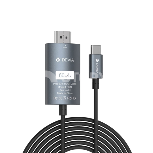 DEVIA Storm Series Câble USB-C vers HDMI 2m (Noir)
