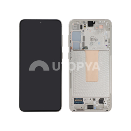 Ecran Complet Crème Galaxy S23+ (S916B) (PA)