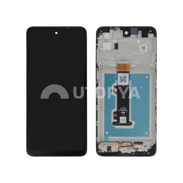 Ecran Complet Noir Moto E32 (Avec châssis)