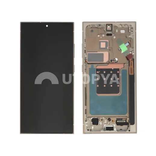 Ecran Complet Titane Jaune Galaxy S24 Ultra (S928B) (Soft OLED)