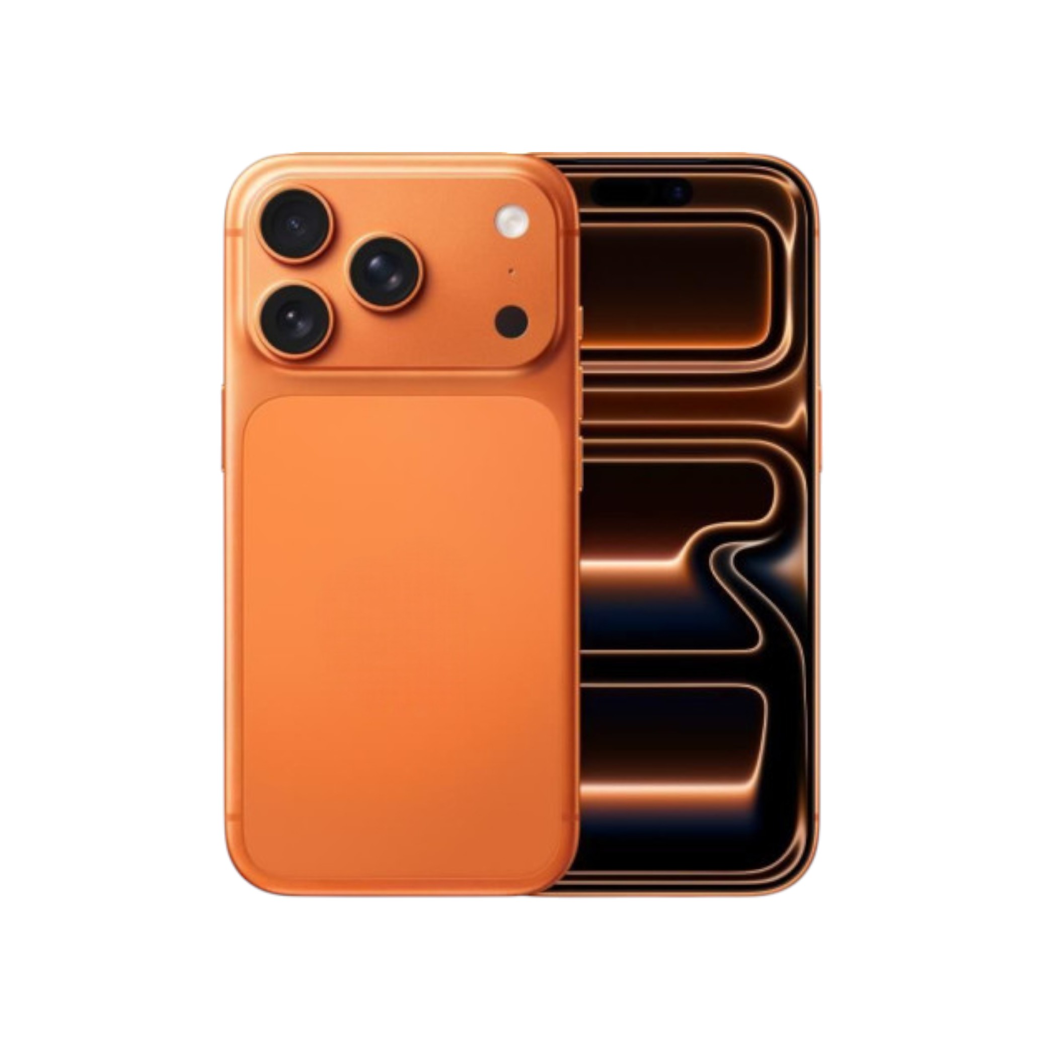 Factice Type iPhone 17 Pro (Orange Cosmique)