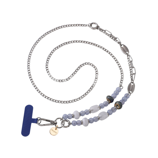 FAIRPLAY Chaîne Longue 120cm SABINA (Bleu Marine)