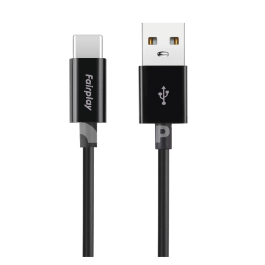 FAIRPLAY SENECIO Noir Câble USB-C 2m (Noir) (Bulk)