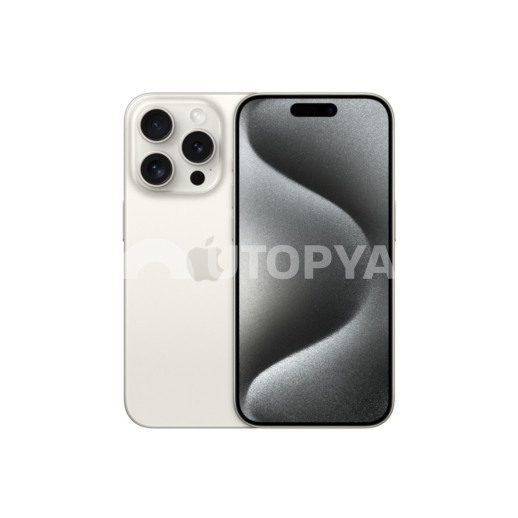 iPhone 15 Pro 128 Go Titane Blanc (Grade C) (Margin VAT) (Refurb)