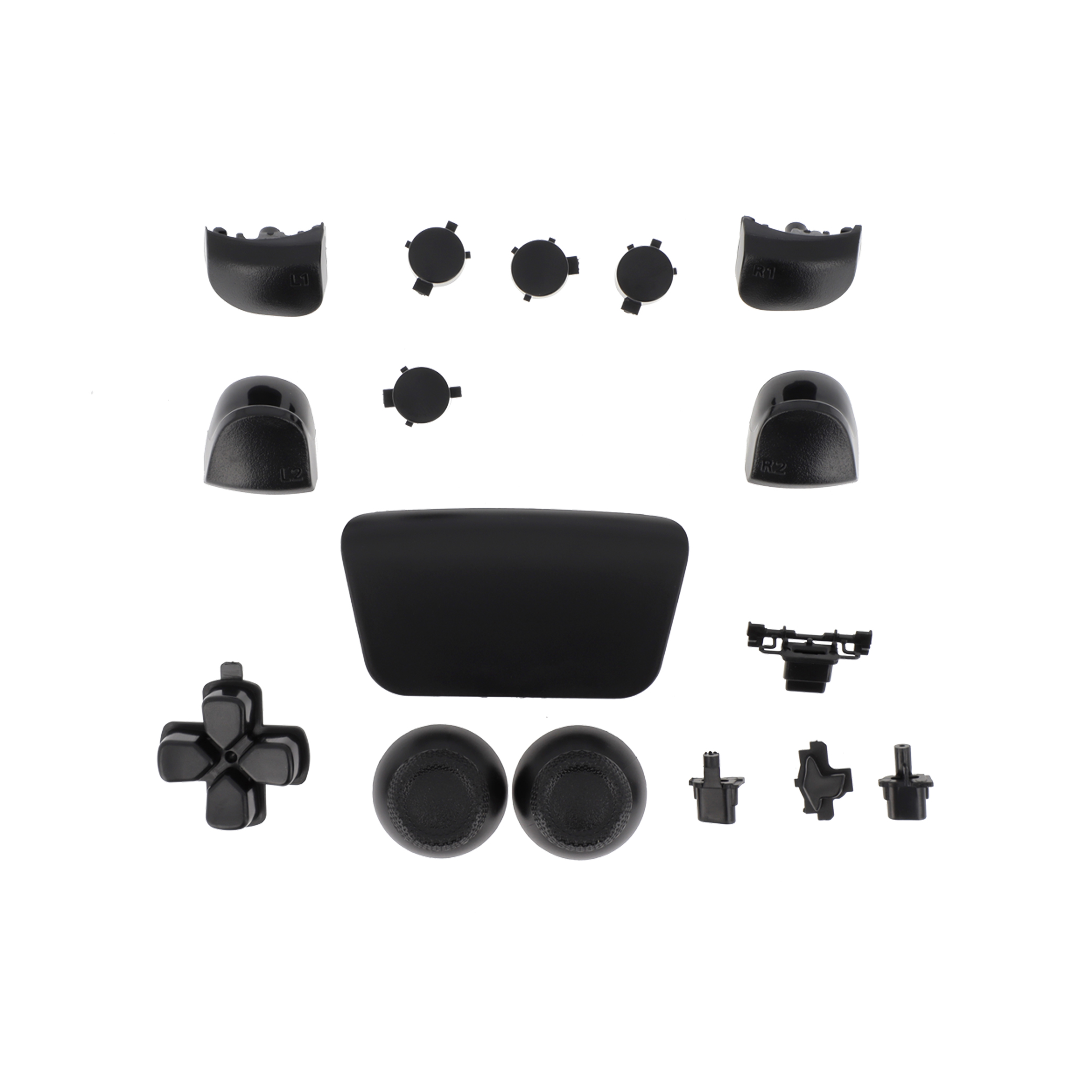Kit 16 Boutons Manette PS5 DualSense (Noir) (BDM-020)