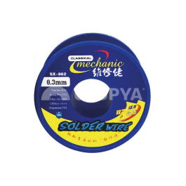 MECHANIC SX862 Fil à Souder Double Flux 0.3mm 60g