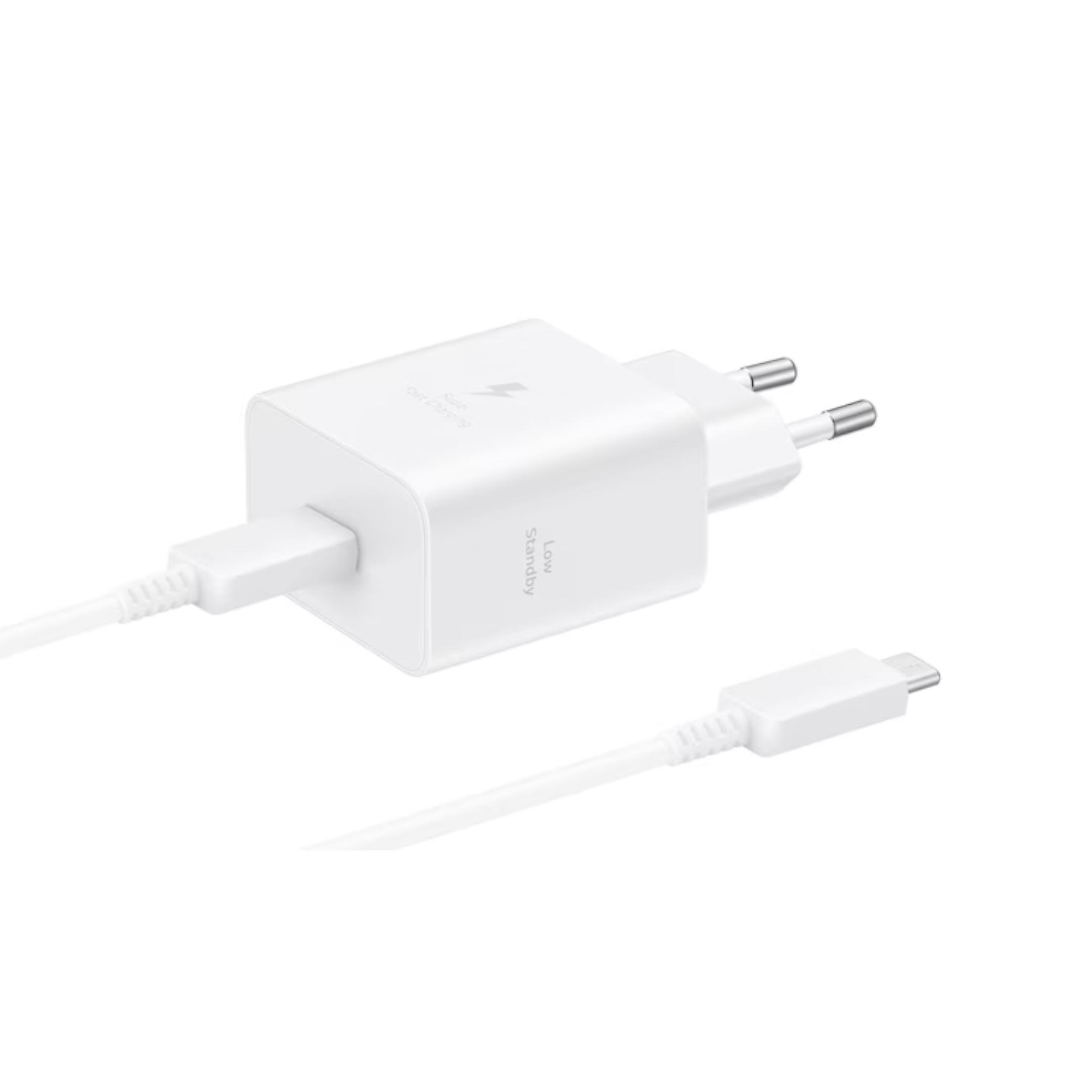 SAMSUNG Adaptateur Secteur USB-C 45W + Câble (Blanc) (Masterbox 10pcs)