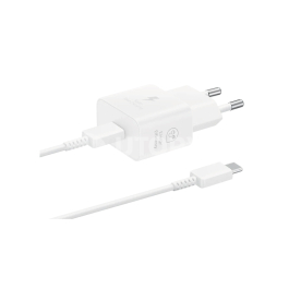 SAMSUNG Pack Chargeur 25W + Câble USB-C (Blanc) (Masterbox 20pcs)