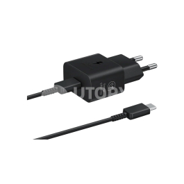 SAMSUNG Pack Chargeur 25W + Câble USB-C (Noir) (Masterbox 22pcs)