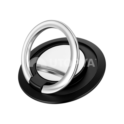 Support Téléphone Anneau (Zinc/ABS) (Noir)