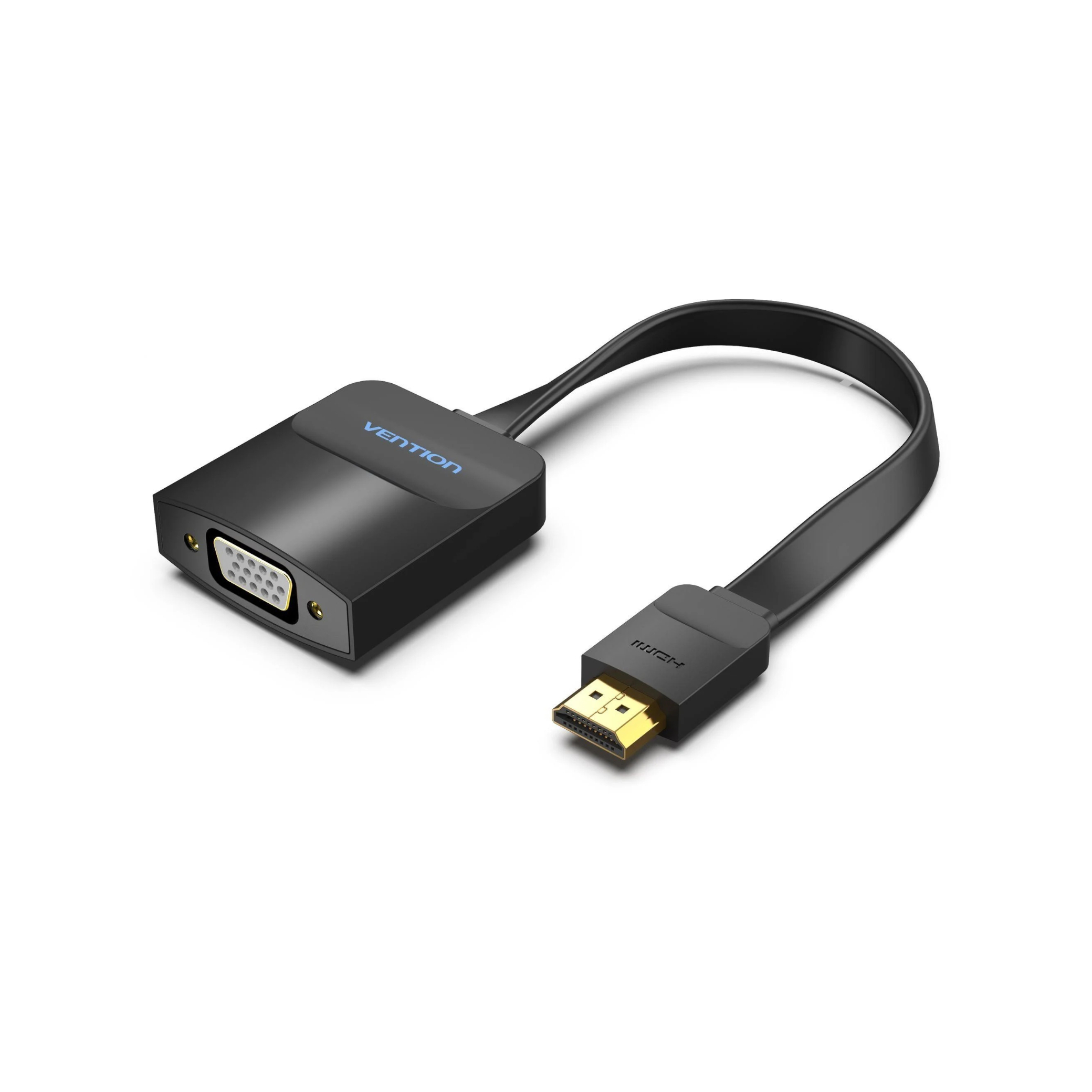 VENTION Convertisseur HDMI Plat vers VGA avec Micro USB Femelle + Port Audio