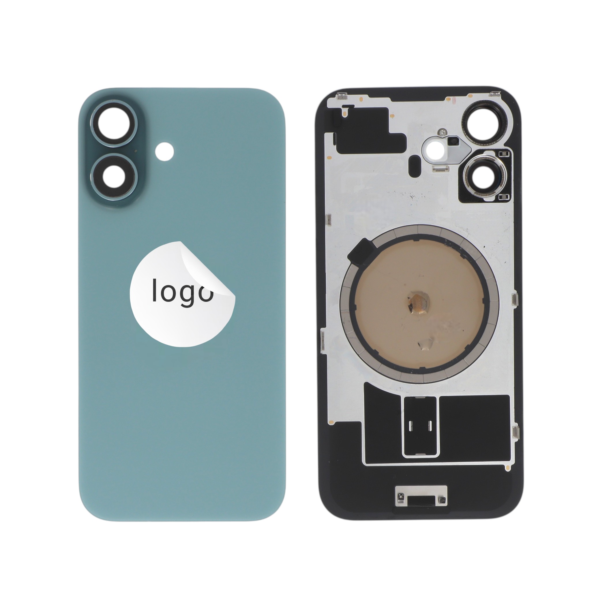 Vitre Arrière Sarcelle iPhone 16 (Pulled B)