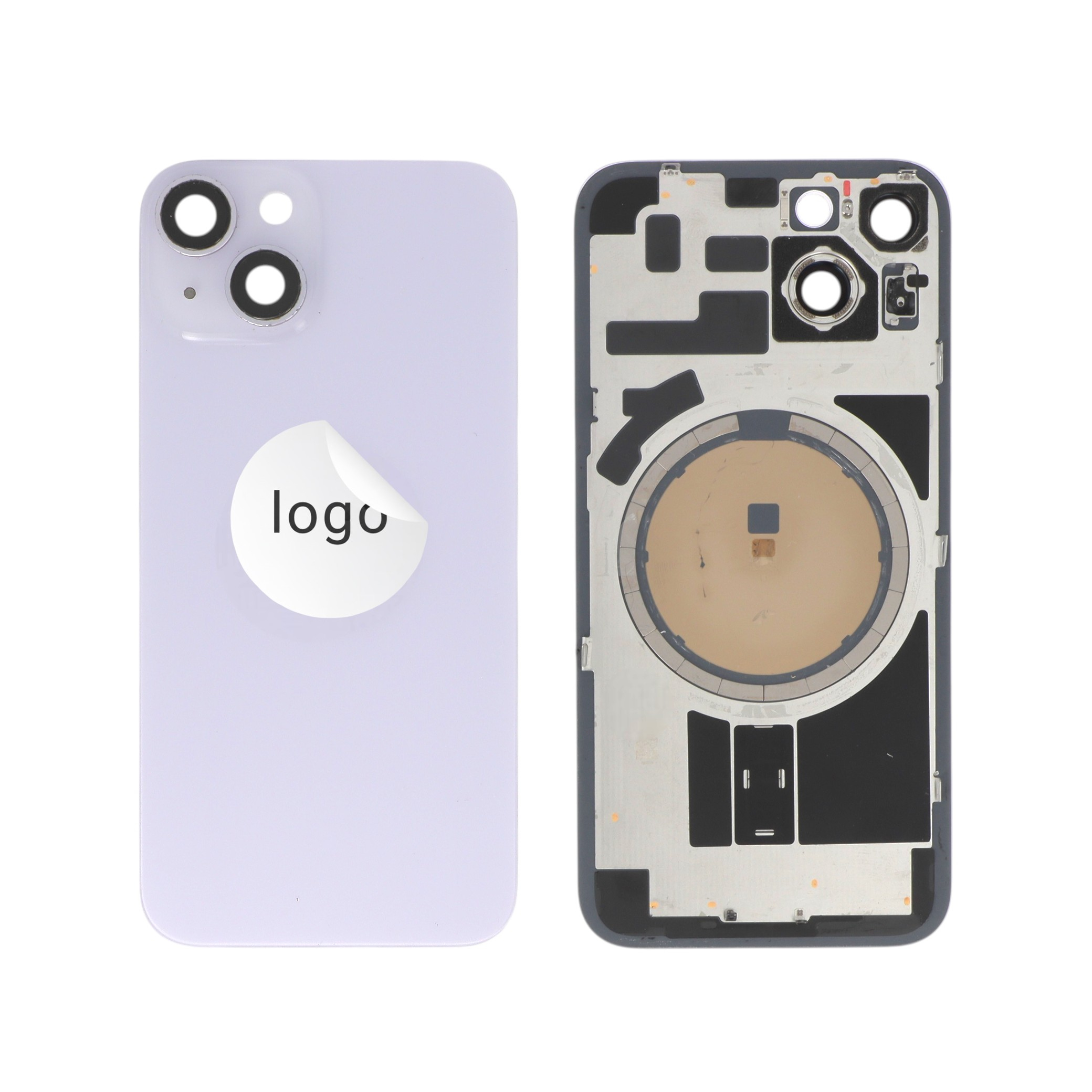 Vitre Arrière Violette iPhone 14 (Version US) (Pulled B)