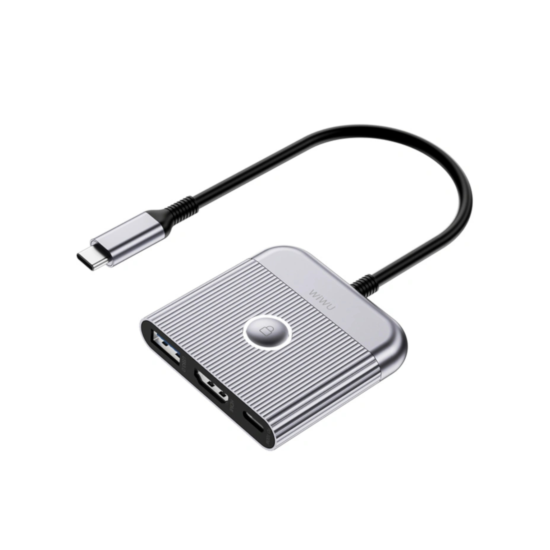 WiWU Adapteur USB-C 3-en-1 (Wi-HB002)